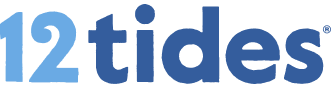 12 Tides blue text Logo 
