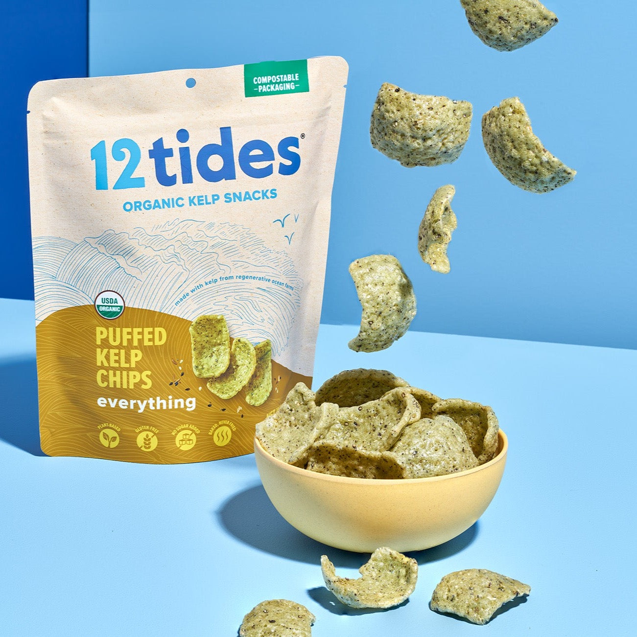 Everything Flavored Puffed Kelp Chips - Flying