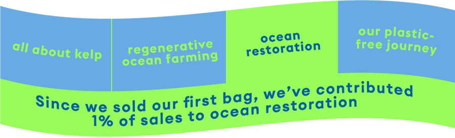 All About Kelp, Regenerative Ocean Farming, Ocean Restoration, Our Plastic-Free Journey