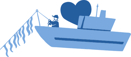Blue Boat Icon